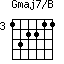 Gmaj7/B=132211_3