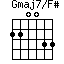 Gmaj7/F#=220033_1