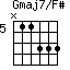 Gmaj7/F#=N11333_5