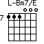 Bm7/E=111000_7
