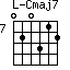 Cmaj7=020312_7