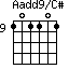 Aadd9/C#=101101_9