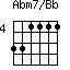 Abm7/Bb=331111_4