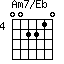 Am7/Eb=002210_4