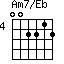 Am7/Eb=002212_4