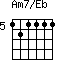 Am7/Eb=121111_5