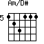 Am/D#=123111_5