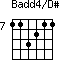 Badd4/D#=113211_7