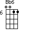 Bb6=0011_6