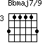 Bbmaj7/9=311113_3