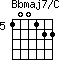 Bbmaj7/C=100122_5