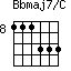 Bbmaj7/C=111333_8