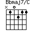 Bbmaj7/C=N10211_1
