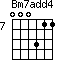 Bm7add4=000311_7