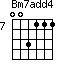 Bm7add4=003111_7