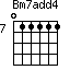 Bm7add4=011111_7