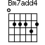 Bm7add4=022232_1
