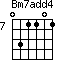 Bm7add4=031101_7