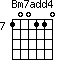 Bm7add4=100110_7