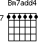 Bm7add4=111111_7