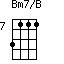Bm7/B=3111_7