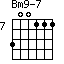 Bm9-7=300111_7