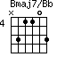 Bmaj7/Bb=N31103_4