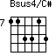 Bsus4/C#=113313_7