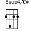 Bsus4/C#=2422_1