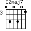 C2maj7=030301_3