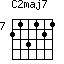 C2maj7=213121_7
