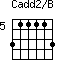 Cadd2/B=311113_5