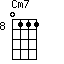 Cm7=0111_8