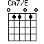 Cm7/E=011010_1