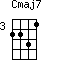 Cmaj7=2231_3