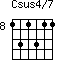 Csus4/7=131311_8