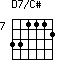 D7/C#=331112_7