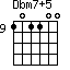 Dbm7+5=101100_9