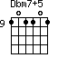 Dbm7+5=101101_9