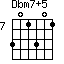 Dbm7+5=301301_7