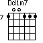 Ddim7=100111_7