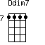 Ddim7=1111_7