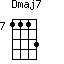 Dmaj7=1113_7