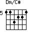 Dm/C#=113221_5