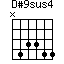 D#9sus4=N43344_1