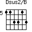 Dsus2/B=113313_5