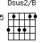 Dsus2/B=313311_5