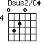 Dsus2/C#=0320_4