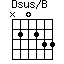 Dsus/B=N20233_1