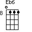 Eb6=0111_8